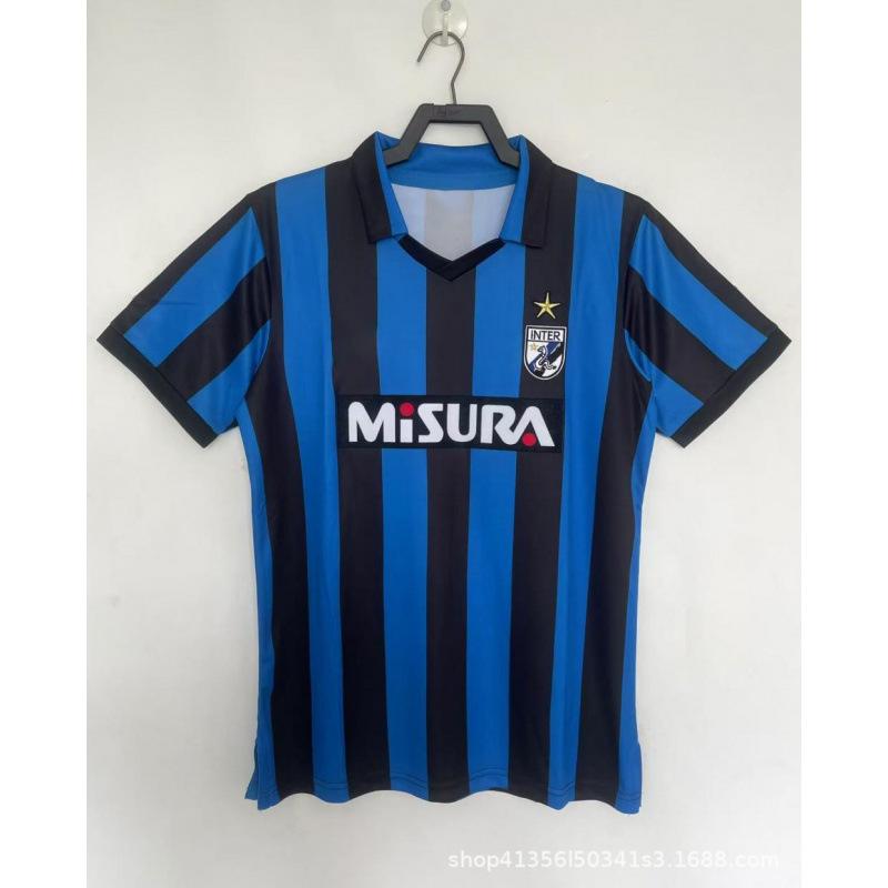 0809 Classic Retro Inter Jersey Home and Away Short-sleeved No. 22 Milito Champions League Serie A Club Football Jersey