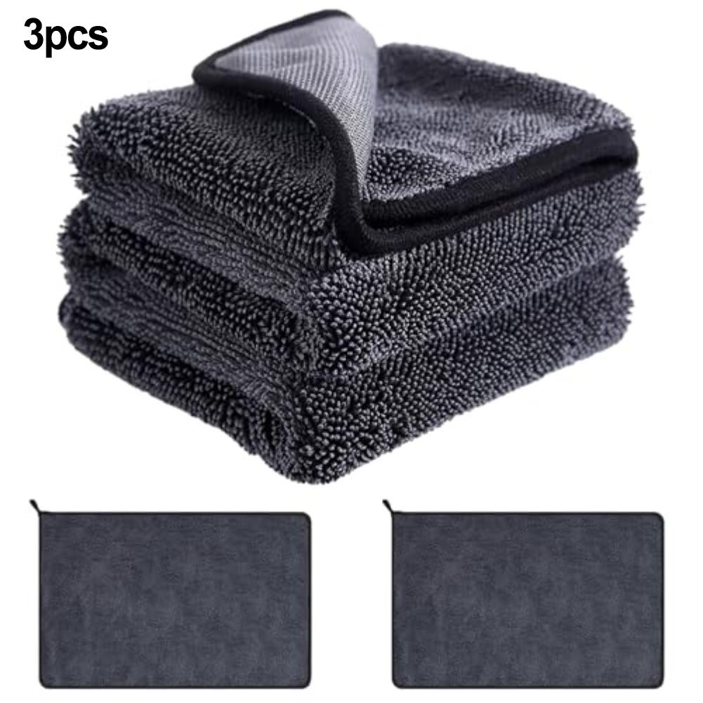 3 шт. Микрофибровая Автомобильная Тряпка Тряпка для Мытья Автомобиля Авто Очистка Сушка Супер Впитывающая Тряпка для Мытья Стекол Автомобиля Принадлежности 40x60см 1