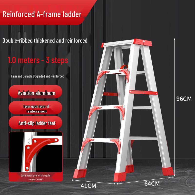 Ruiyang Aluminum Alloy Portable 2m A-frame Folding Ladder