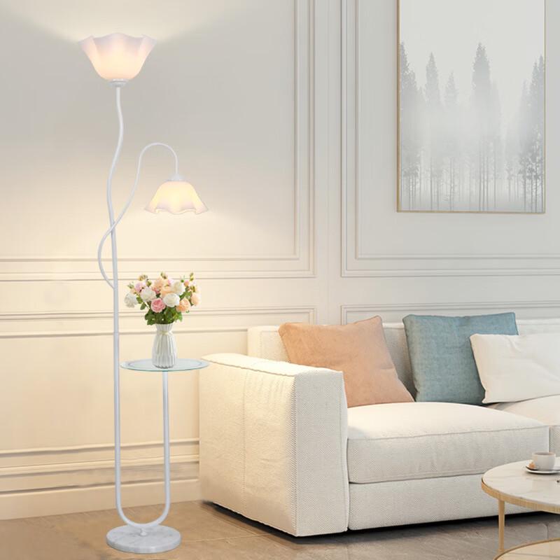 Nordic Style Floor Lamp with Side Table