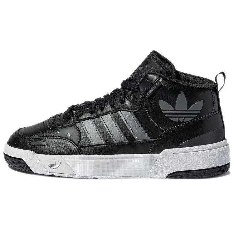 Adidas Originals Post Up Non-Slip Durable Mid-Top Skate Shoes Unisex Skate Shoes Black White H00165