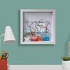 Shadow Box Frame with Slot On Top Money Box Top Loading Display Case Frame for Travel Sporting Events Concert Ticket Stubs