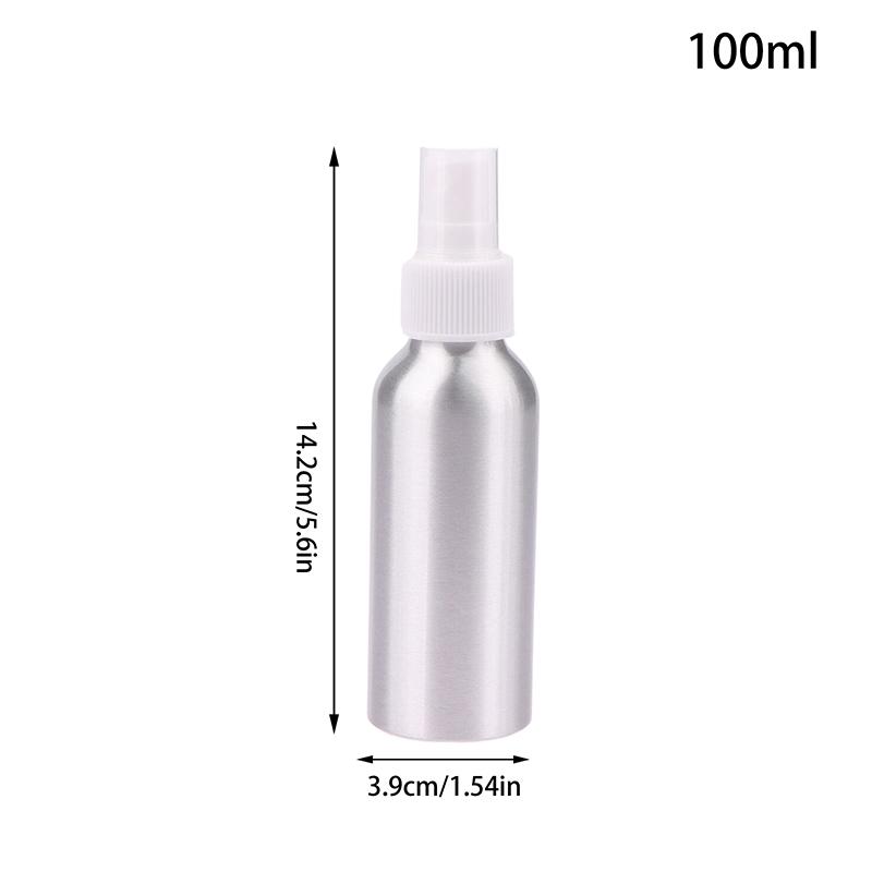 30/50/100/120/150/250/500Ml Empty Aluminum Spray Bottle Cosmetic Bottle Mini Metal Atomizer Bottles Travel Size For Cosmetics