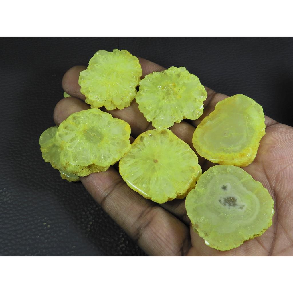 405Cts. Dyed Solar Druzy Agate Mix Shape Cabochon Loose Gemstone 08Pcs Lot A-677