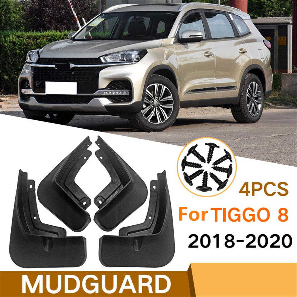 4PCS New Car Mud Flaps Splash Guards Fender Mudflaps For CHERY TIGGO 8 2018-2020