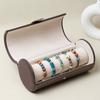 Étui de voyage porte-montre portable Cylindrique Porte-rangement pour bracelets Collection antique