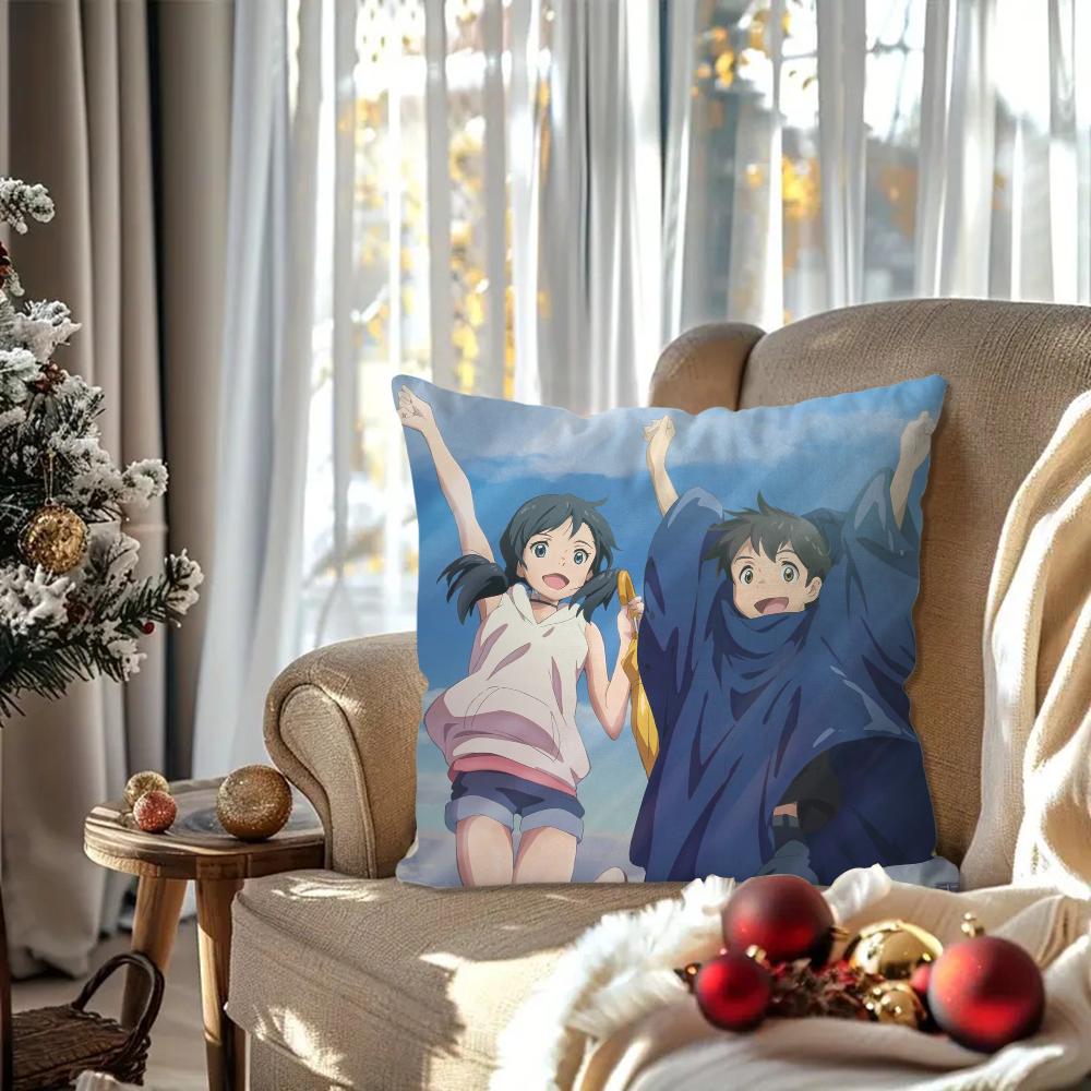 Weathering With You Animation Pillow Case Square Pillow Bedroom Sofa Leisure ComfortCushionCar Living Room Home Decoration 40X40