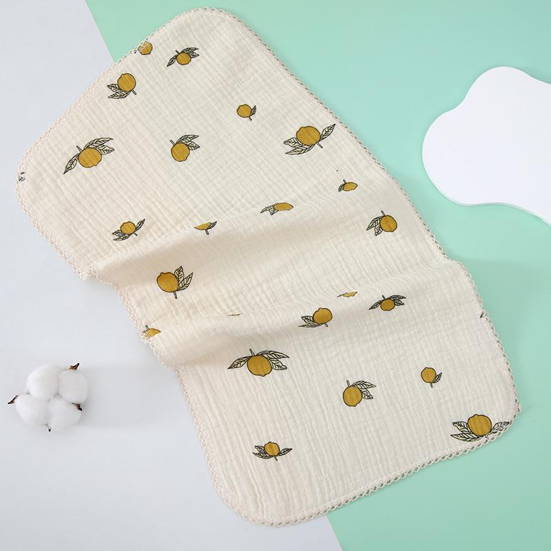 4-Layer Cotton Gauze Baby Towel - Soft, Class A, Small Square for Children and Kindergarten Use