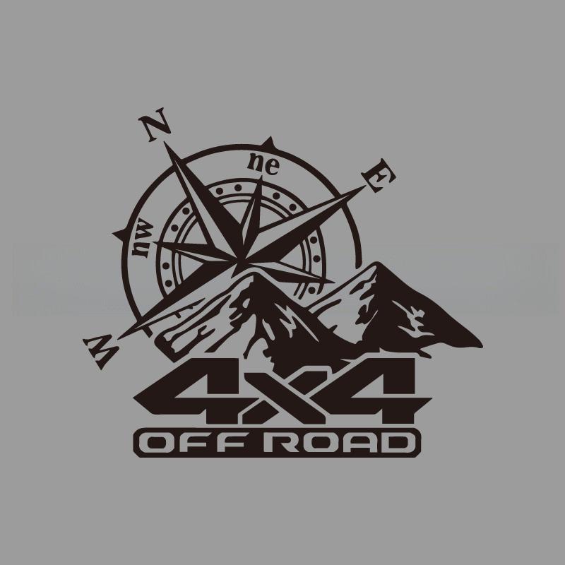 Boussole de montagne tout-terrain autocollants créatifs et amusants pour les fans et les amoureux de dessins animés, haute qualité pour voitures camions motos et ordinateurs portables