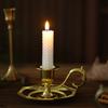 Vintage Metal Candle Holder Plate Set, Romantic Table Decor for Candlelight Dinner, Christmas Party Centerpiece, Home Accent