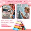 Boxes Of OUTDOOR CHALK - 20 Pieces -Outdoor Large Chalk Colorful Children's Safety Thick Chalk Home Chalkboard Washable Graffitis Chalk