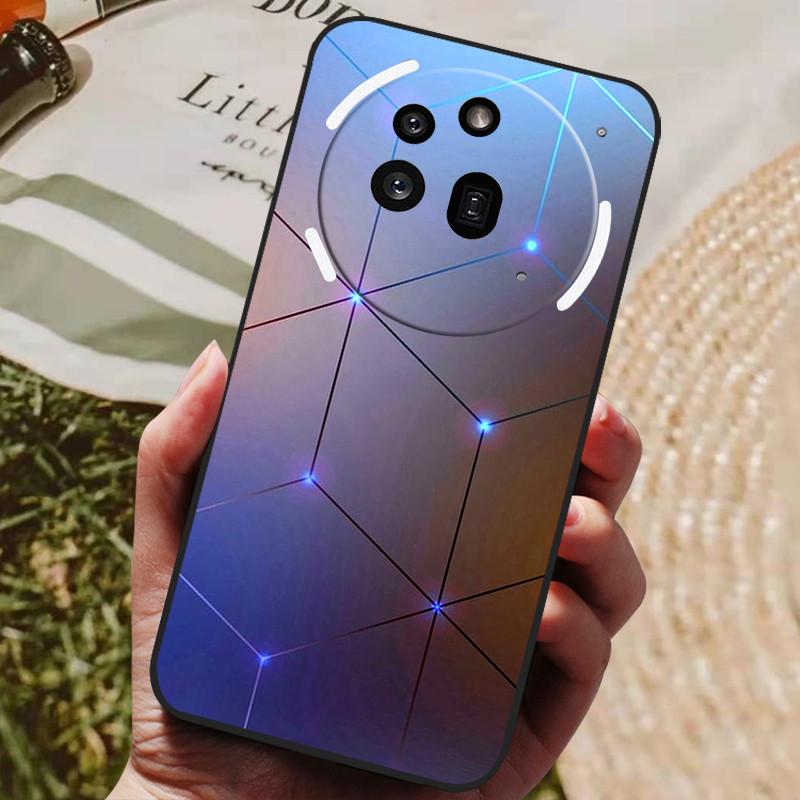 For Nothing Phone 3A Pro Case Phone3A Pro Cool Painted Silicone TPU Soft Cover for Nothing Phone 3A Pro A059P Cases Black Shells