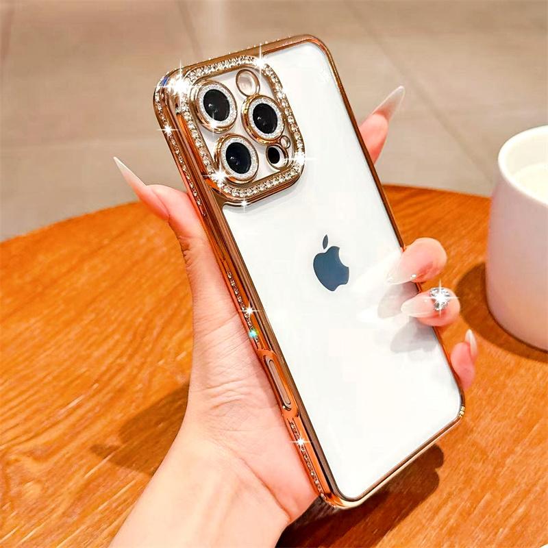 Glitzer Diamant Hülle für iPhone 16 15 Pro Max 14 Plus 13 12 Hülle Samsung Galaxy S25 Edge S23 Ultra S24 FE A56 A36 A26 A16 A55 A35 A25 A15 A54 A34 A14