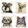 Süße Hundepillowcase Mit Süßem Hundemuster Für Sofa Und Wohnkultur