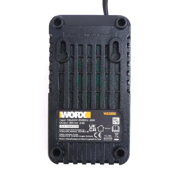 1Pcs For Worx 20V Lithium Battery Charger Wa3551 Wa3553 Wx390 Power Tool Parts Eu Plug Worx Charger