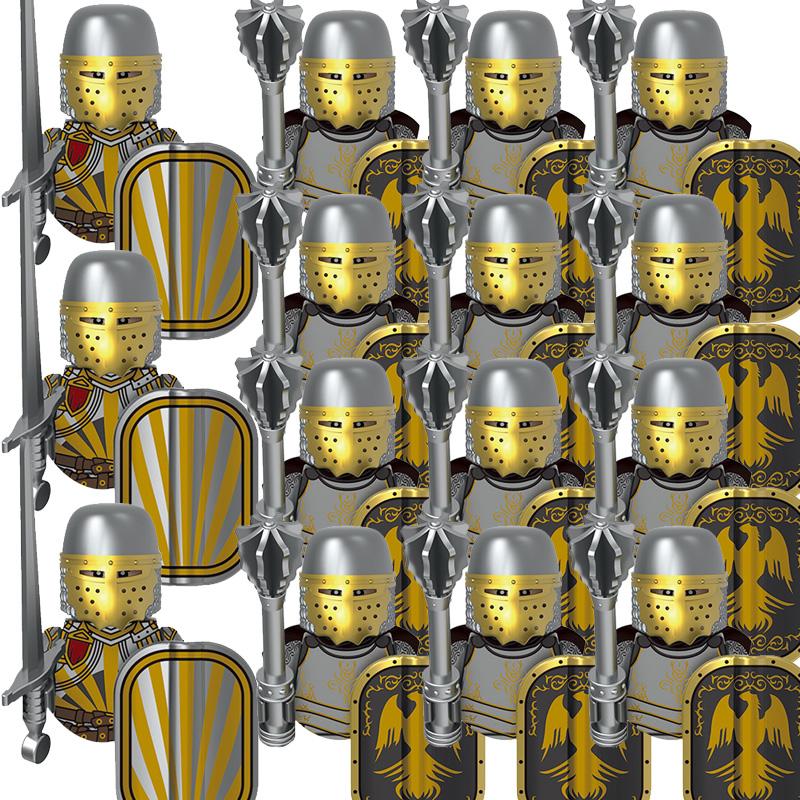 Kids Toys Medieval Military Figures Imperial Forbidden Army Knight Legion Ancient Soldier Suits Building Blocks Model Gifts