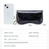Cowhide Sunglasses Case Portable Soft Leather Travel Sun Glasses Case Hanging Hook Magnetic Closure Eye Glasses Storage Pouch