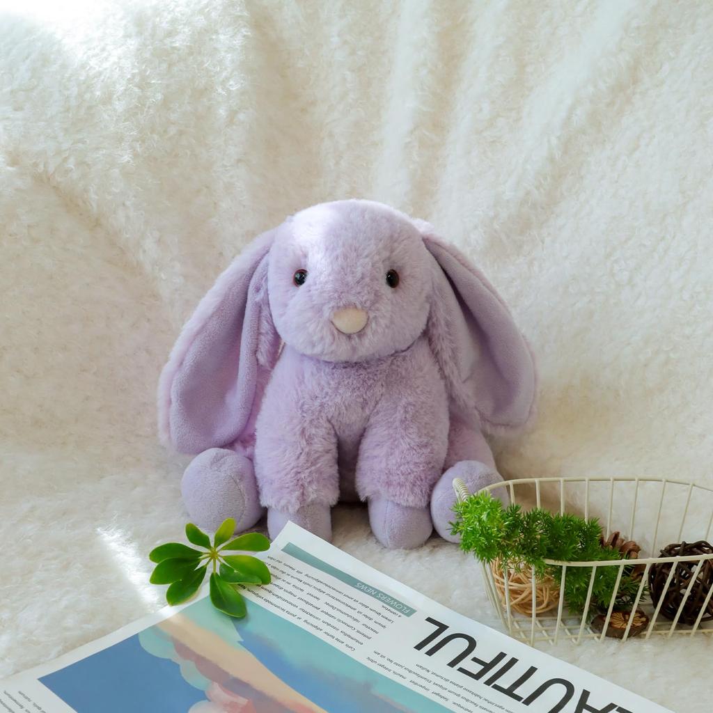 Apricot Lamb Purple Bunny Plush Toy for Kids, Soft and Cute, Fluffy Purple Bunny for Girls and Boys, 20cm