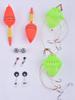 Silver & Bighead Carp Fishing Rig with Bait Cage, Float Connector, Space Bean, and Mine Explosion Hook Set