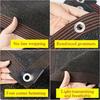 Shade Cloth Black 70-80% Sun Block HDPE Anti-UV Encrypted Net with Buckle Edge Binding for Balcony Courtyard Camping Screen