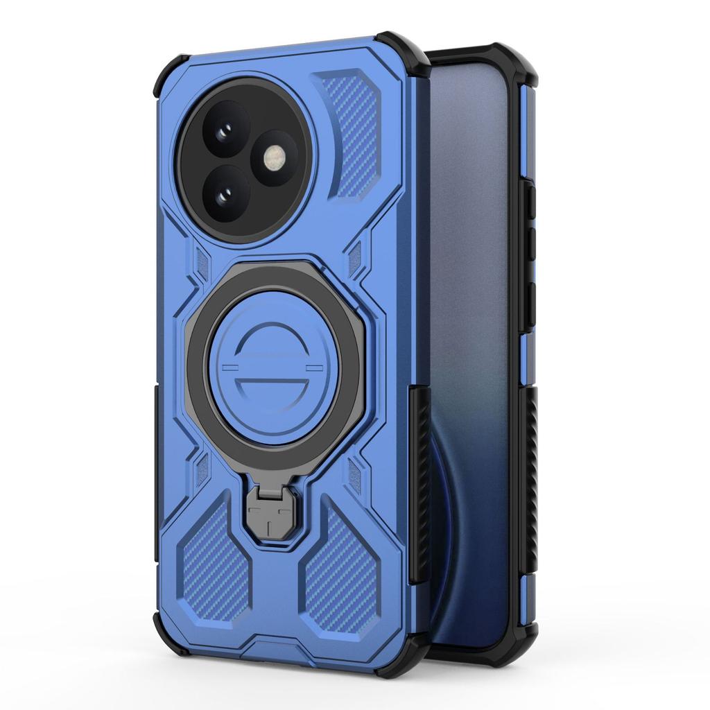 Xiaomi Redmi K80 Ultra Magnetic Ring Case 360° Rotatable [Military-Grade Drop Protection] + Metal Plate for MagSafe Phone Case