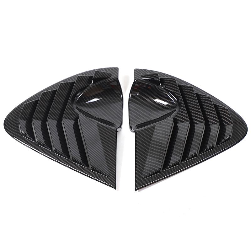 

ABS Углеродное волокно/Черный Для SEAT Leon MK2 2008-2012 Треугольная Накладка-Дефлектор Заднего Окна Наружная Декоративные Аксессуары