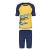 Decathlon Jungen Kurzarm-Badeanzug-Set mit geteiltem Design
