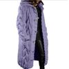 Plus Size 5XL Casual Streetwear Hooded Sweater Coat Fashion Women’s Long Sleeve Knitted Cardigan Coat Autumn Winter
