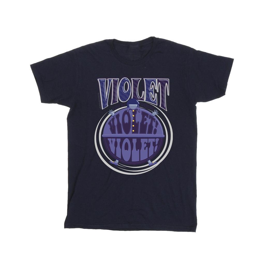 Willy Wonka Mens Violet Turning Violet T-Shirt