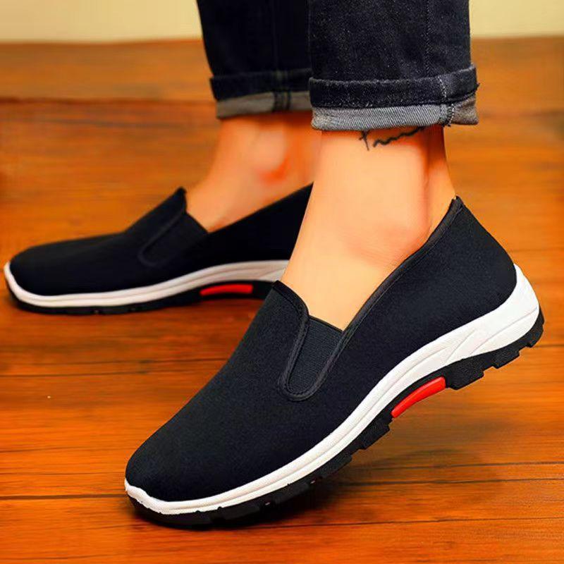Cloth Shoes Spring Men's Mountaineering Casual Shoes Breathable Comfortable Walking Labor Insurance Shoes