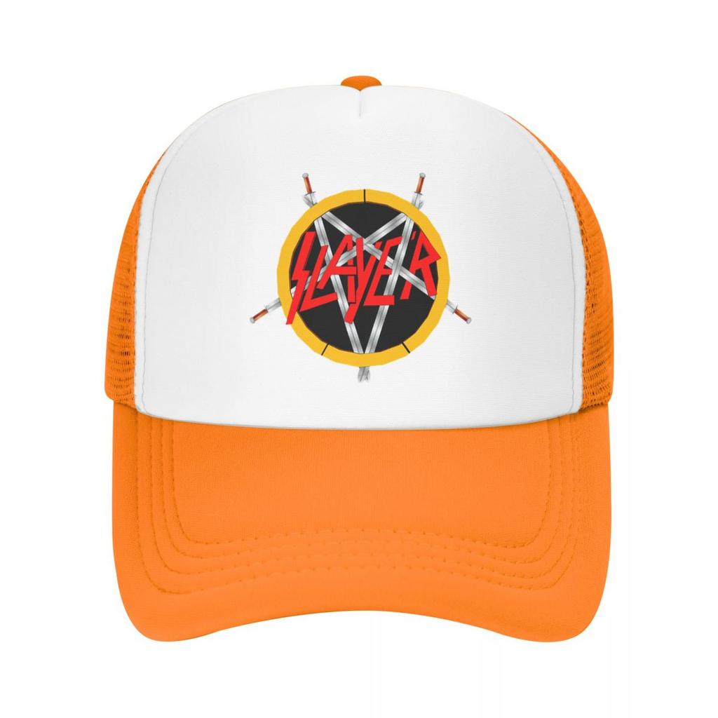 Custom Heavy Metal Rock Slayers Logo Baseball Cap WoUnisex Unisex Breathable Trucker Hat Streetwear Snapback Caps Sun Hats