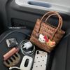 Summer 2025 Cartoon Cat Handbag - Handmade Imitation Rattan Woven Basket for Single Shoulder Use
