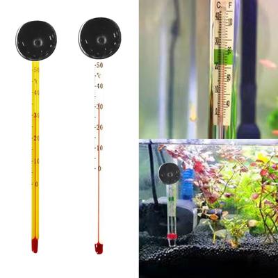 Internes Aquarium Leicht ablesbares Saugbecher-Thermometer Stick Aquarium-Thermometer Thermograph Genaues Thermometer