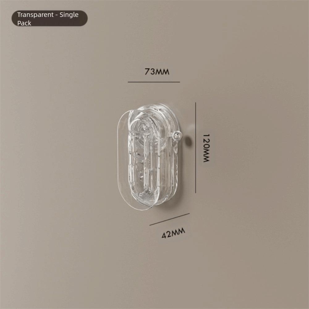 Large Load Bearing Suction Cup Wall Socket Holder Removable Cable Management Wall Mounted