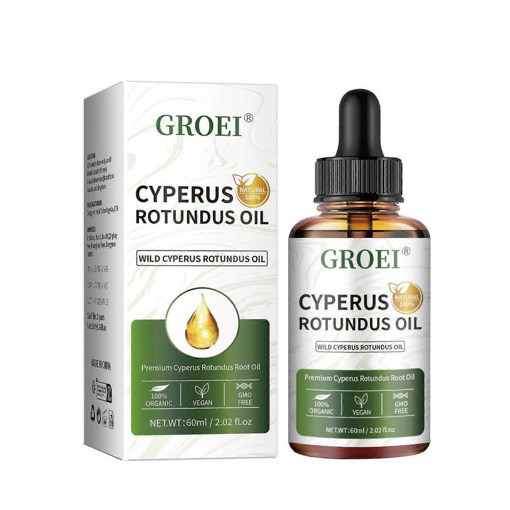 Cyperus Rotundus Oil for Hair Removal - 100% Natural Cyprus Oil for Reducing Body Hair Growth, Smooth Skin, Moisturizing & Soothing, For Men & Women