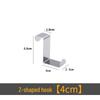 Stainless Steel Multi-Functional Z-Shaped Coat and Hat Hook