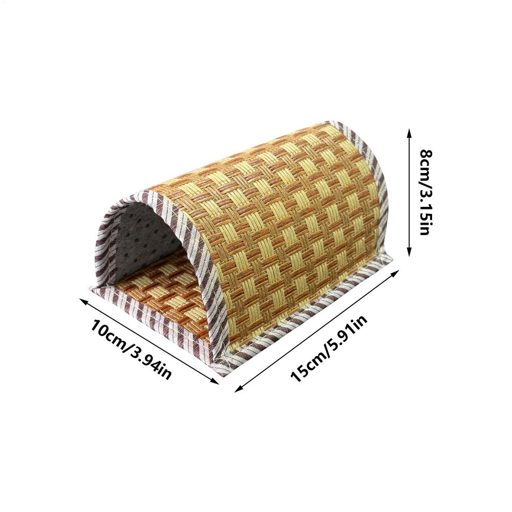cooling Hamster Bed Breathable Wear Resistant Pet Cave Nest Weave Cooling Mat Hiding House Cage Hamster Habitat House Bed