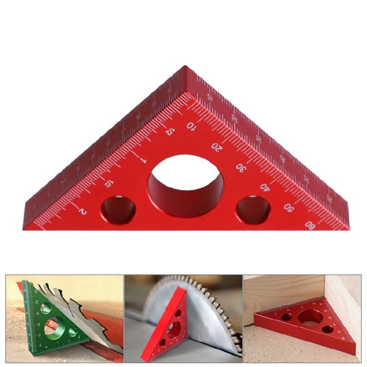 Triangle RulerProtractor Woodworking 45/90 Degree Right Angled Carpentry Square