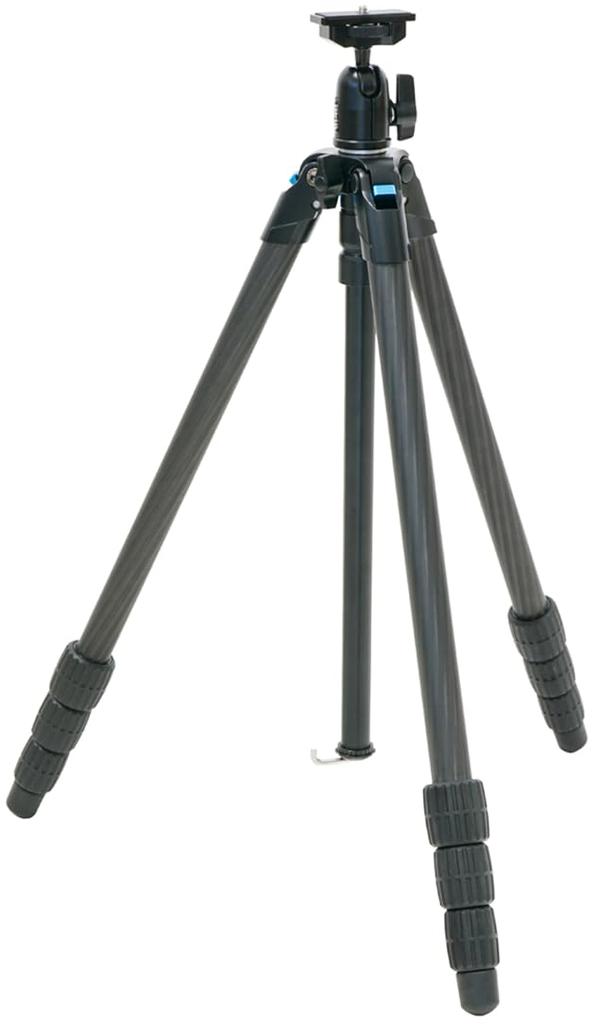 Slik E64 II Light Carbon mit Pan Leichtes 22mm Rohr 2kg Tragfähigkeit Stativ, 4-Segment-Beine, Kopf, 1.040g, Durchmesser, (Produktnummer 107324)