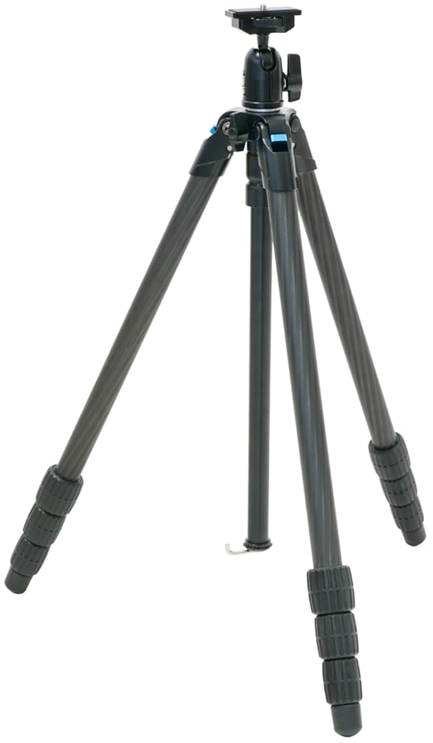 

Slik E64 II Light Carbon with Pan Lightweight 22mm Pipe 2kg Load Capacity Tripod, 4-Section Legs, Head, 1,040g, Diameter, (Product Number 107324) чорний