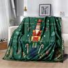3D Nutcracker Christmas Tree Soft Plush Blanket,Flannel Blanket Throw Blanket for Living Room Bedroom Bed Sofa Picnic Cover Kids