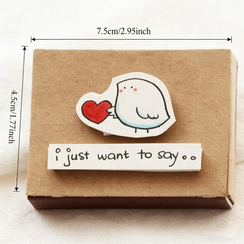 Handmade Romantic I Love You Love Box Card Valentines Day Message Unique Creative Present for Proposal Anniversary Couples