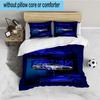 Set Biancheria da Letto 3 Pezzi Skyline Blue Racing Spirit Speed Style, per 1 Copripiumino e 2 Federe Perfetto come Regalo per Fan, Ideale per Camera da Letto, Dormitorio