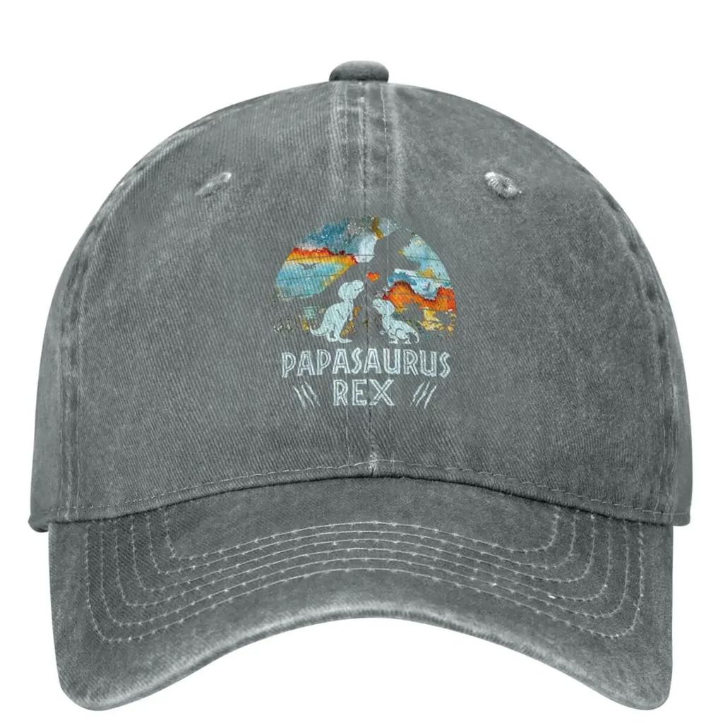 Blue Earth 2 Papasaurus Rex Denim Baseball Cap Outdoor Sports Trucker Hat Summer Unisex Women y2k Funny Sun-Proof Baseball Caps