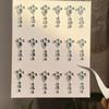 Adesivi Floreali con Strass per Viso e Fronte per Trucco e Decorazione per Performance