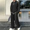 Zimní barevná tepláková souprava na zip 2dílná pro ženy a muže Ležérní outfit