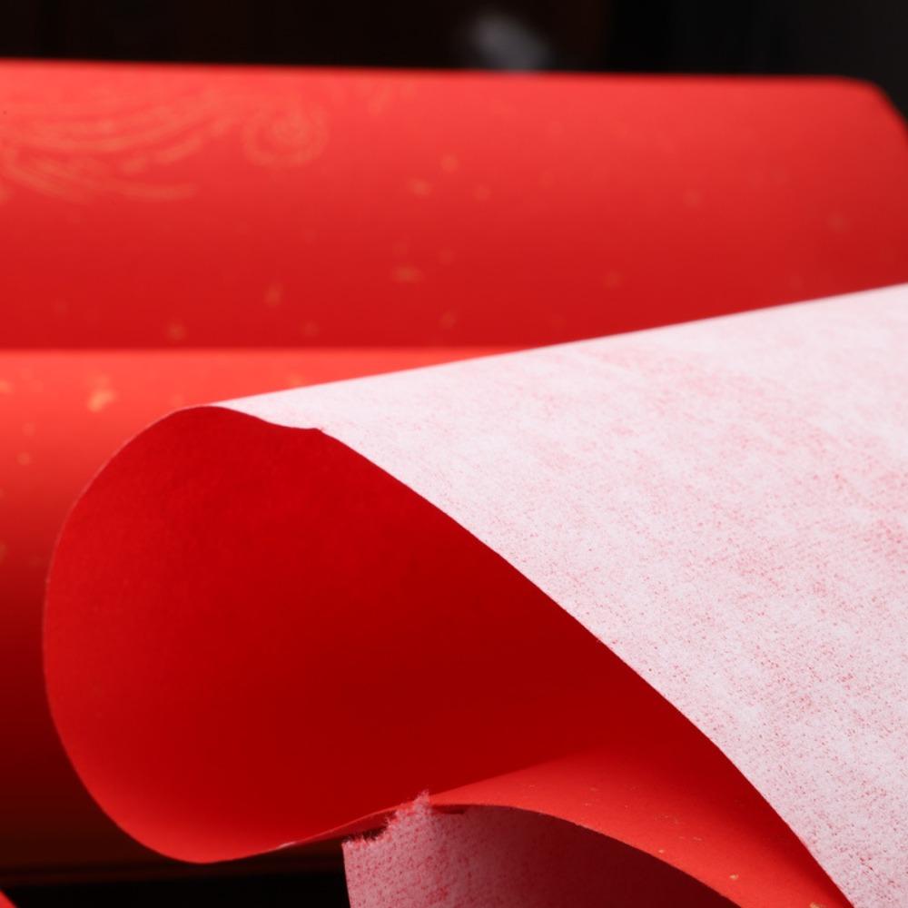 5Sets Thickening Red Xuan Paper No Smudging Chinese Red Rice Paper  Handwritten Couplets