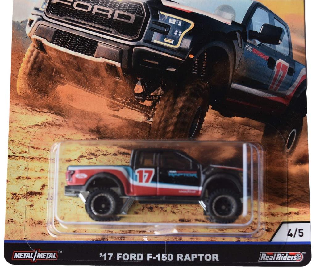 Hot Wheels Car Culture Desert Rally Ford F 150 Raptor Black '17 4/5