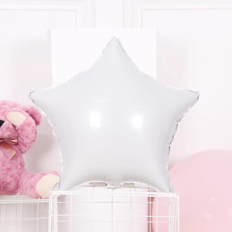 Monochrome Pentagram Aluminum Film Balloon Solid Color Shopping Mall Hotel Ktv Bar Store Scene Decoration