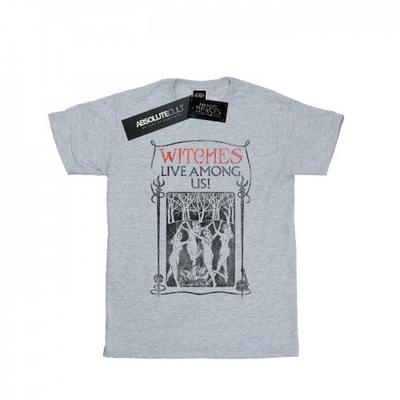 Womens/Ladies Witches Live Among Us Cotton Boyfriend T-Shirt